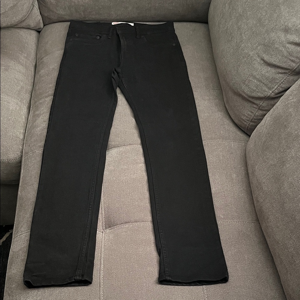 Levi's Men's Jet Black Skinny Jeans used good condition